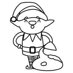 Christmas elf design vector illustration