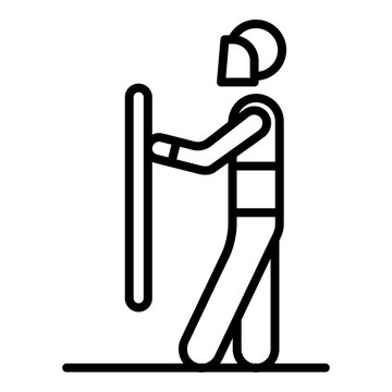 recommend clip art: Police protest election icon. Outline police protest election vector icon for web design isolated on white background