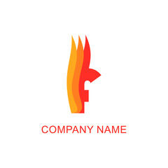 letter F for fire logo