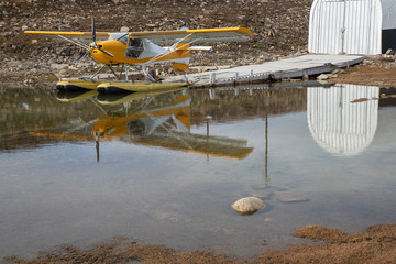 Seaplane on the Arctic Ocean at Cambridge Bay