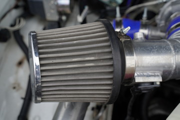 Race car's air intake filter
