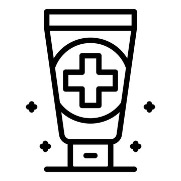 recommend clip art: Medical cream icon. Outline medical cream vector icon for web design isolated on white background