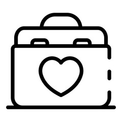 Transplant box icon. Outline transplant box vector icon for web design isolated on white background