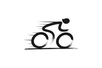Cycling Race Vector logo illustration, emblem design template inspiration