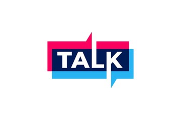 Talk Vector logotype design template
