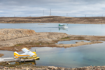Seaplane on the Arctic Ocean at Cambridge Bay