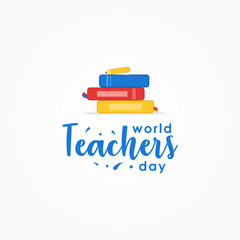 World Teacher Day Vector Design Template