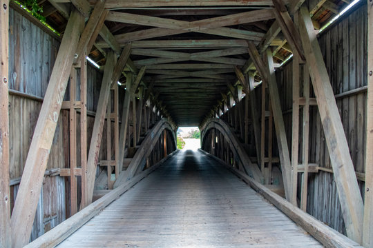 Inside a covered bridge © Garry