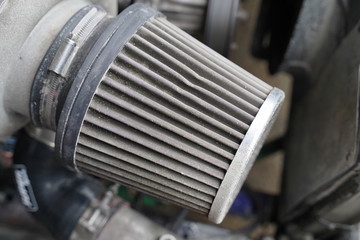 Race car's air intake filter