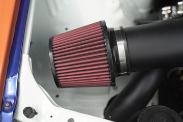 Race car's air intake filter