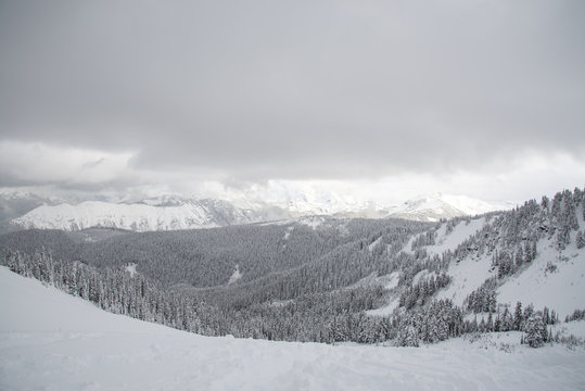 winter in mountains