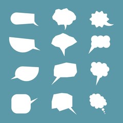 Speech bubble logo template vector icon