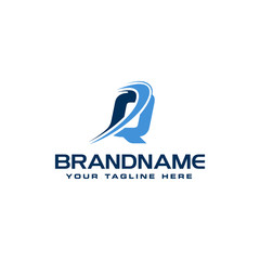 Fototapeta premium Letter Q technology Solution Logo design concept template