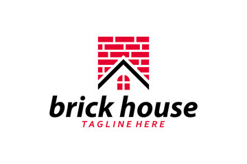 brick logo icon vector isolated