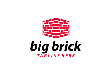 brick logo icon vector isolated