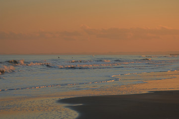 九十九里浜夕景