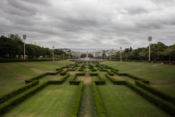 Obraz premium One of the beatifuls parks of Lisbon and its amazing garden