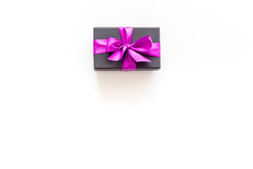 gifts on white background top view mock up