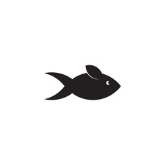 Fish logo design vector template