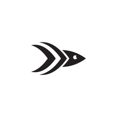 Fish logo design vector template