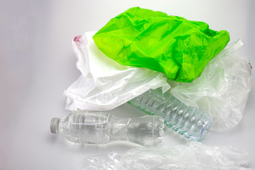 close up of a Recycling plastic