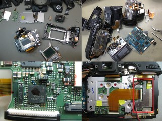 Canon Digital Camera Repair DSLR Electronics PCB Boards Damaged Fix corrosion Sony Handycam Mechanism