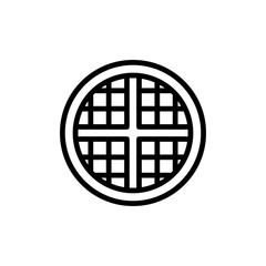 waffle icon trendy