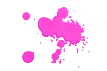 Obraz premium Red color lipstick dropped on background