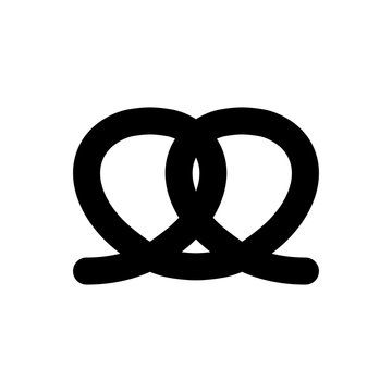 pretzel icon trendy