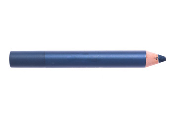 Blue color cosmetic pencil on background