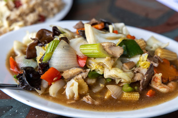 Popular Filipino food Chopsuey