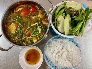 Vietnamese delicious fish hot pot
