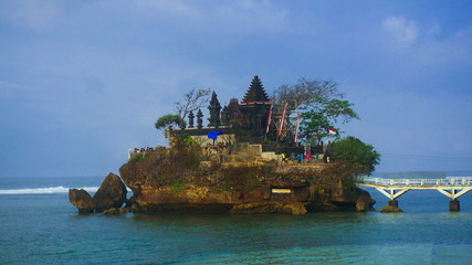 Amartha Jati Temple On Ismoyo Island Near Balekambang Beach Malang Indonesia