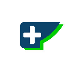 medical logo design. Health care logo. Pharmacy healthcare vector template illustration