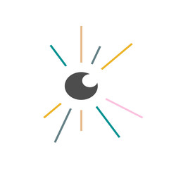 Ophthalmologist Optical Eyes Logo design vector symbol concept idea