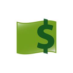 simple green money dollar logo design sign Icon symbol illustrations