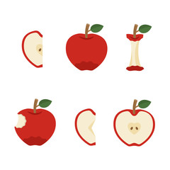 果物：赤いりんご（バリエーション）
