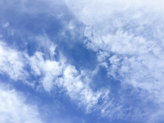 The sky is bright with a little cloud.