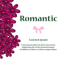 Seamless wreath frame background, for texture of card romantic. Vector