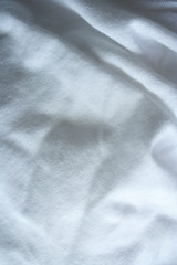 Background material. A white sheet. Beautiful shadow.