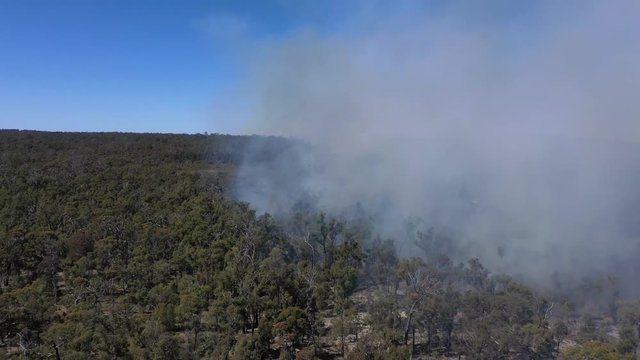 Bushfire in Australia. Drought and Climate Change increase likelihood of these forest fires.