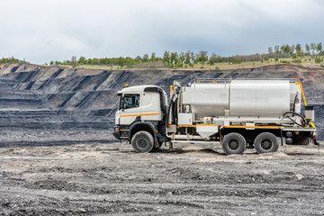 Special vehicle for transporting water and other technical fluids.