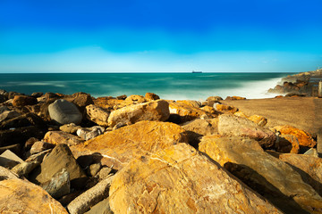 Civitavecchia Beach in Rome  Itlay
