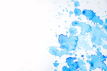  Abstract blue watercolor crack spread background use as a visual