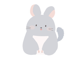 挨拶するチンチラ