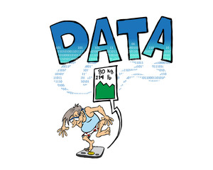 Data generated by senior man paying using a connected scale