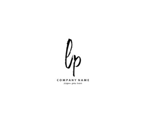 LP Initial letter logo template vector
