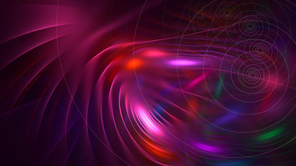 3D rendering multicolored abstract fractal