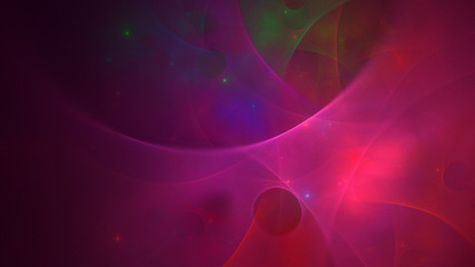 3D rendering multicolored abstract fractal