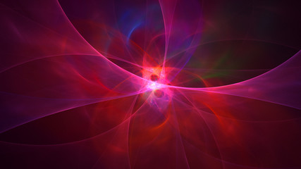 3D rendering multicolored abstract fractal